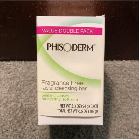 SOLD - TWO BARS Phisoderm Facial Cleansing Bar, Fragrance Free, 3.3oz - Picture 3 of 8